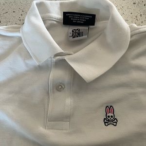 White Psycho Bunny BOYS large 14/16 no stains not used